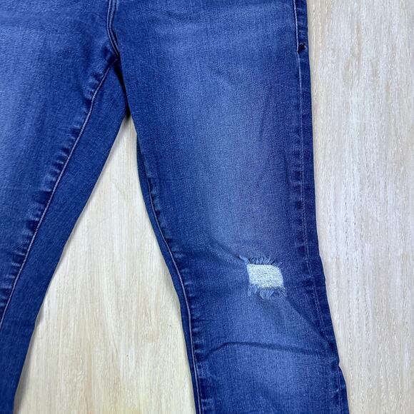 Good American Good Waist Distressed Skinny Stretch Slim Denim Jeans GW113T 4/27 - Picture 5 of 16
